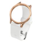 Yahoo! Yahoo!ショッピング(ヤフー ショッピング)ZEROO ゼロ 交換用シリコンベルト SILICONE BELT ホワイト ローズゴールド 男女兼用 ケース幅:41mm 品番:RS03