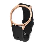 Yahoo! Yahoo!ショッピング(ヤフー ショッピング)ZEROO ゼロ 交換用シリコンベルト SILICONE BELT ブラック ローズゴールド 男女兼用 ケース幅:41mm 品番:RS06