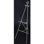 イーゼル アイアン スタンド 75cm  アンティークホワイト リース ハンギング スタンド 白 推奨リースサイズ25から30cm