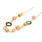 Yahoo! Yahoo!ショッピング(ヤフー ショッピング)自然派　春夏　じゃらロングネックレス ナチュラルオレンジ　ch10-6org プレゼント