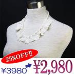 デザインパールネックレス　イミテーション