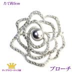 ブローチ 卒業式 真珠 パール スワロフスキー コサージュ ローズ バラ プレゼント フォーマル 入学式 卒業式
