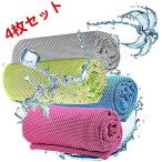 ICIICO 冷感タオル クールコアタオル スカイ 熱中症対策 れいかんたおる グッズ ひんやり 冷却 冷たい 超冷感 極冷 アイス 夢ゲンクールタオ