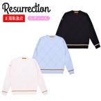 [26SS][ женский ] Resurrection leather re расческа .nMESH RR LOGO KNIT / сетка плетеный кромка линия вырез лодочкой вязаный внешний длинный рукав стандартный товар S-L BF12KNPO03-W*