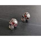 レッドアイ　スカル どくろ　赤目　がいこつ　ナンバープレート ボルト　ネジキット2個セット