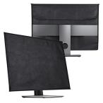 kwmobile27-28”モニター対応モニターカバー-デスクトップパソコン画面用黒色