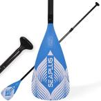 カーボン パドル 3ピースfor スタンドアップパドル ボード インフレータブル SUP / 182-216cm お好みのサイズに長さを調節できる