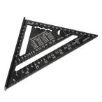 Beslands треугольник линейка для деревообработки круг пила линейка 18*18cm двусторонний шкала . aluminium сплав черный транспортир строительство чертёж плотничный инструмент измерение сопутствующие товары 0-90 раз ( черный )