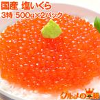 塩イクラ 塩いくら 合計1kg 500g×2 厳