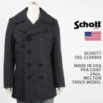 Schott Schott бушлат SCHOTT 740US PEA COAT 24oz. MELTON MADE IN USA 782-1154004-382[ внутренний стандартный товар / Япония специальный заказ / американский производства / melt n/7821154004-382]