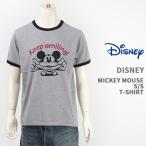 【国内正規品】Disney ディズニー ミッキーマウス 半袖 プリント Ｔシャツ リンガー Disney S/S MICKEY MOUSE PRINT T-SHIRT GU821078R-206