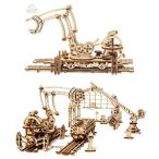 UGears ���[���}�j�s�����[�^�[ 70032 Rail mounted manipulator   ���J�j�J���^�E���V���[�Y �R���N�^�u���@�B���f�� �m�� �E�b�h�p�Y�� 3D �H��L�b�g ���{�^