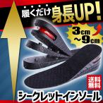 シークレットインソール インソール 身長アップ 身長UP メンズ 3cm 4.5cm 6cm 7.5cm 9cm 高身長 男女兼用 シークレット中敷