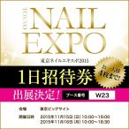 【お買い物いただいたお客様へプレゼント】お一人様4枚まで!数量限定! 2015東京ネイルエキスポ1日招待券