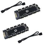 rgb ступица, CTRICALVER 1~11 порт ARGB HUB 5V 3Pin RGB сплиттер ступица SATA/IDE порт имеется (2 шт )