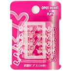  герой прозрачный серьги Open Heart &amp; Flat P457 16шт.@*2 шт. комплект 