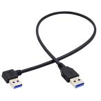 chenyang USB 3.0 кабель USB 3.0 Type A 90 раз левый угол удлинение данные кабель 40cm