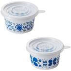 トルネ 蓋付き フルーツカップ 小 青花 6個入(2柄*3個) デザートの小分けに便利 直径7*高さ4cm 80ml 弁当 P-3605