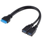 ChenYang 2 порт USB 3.0 женский - материнская плата 20 булавка передняя панель для заголовок кабель 20cm