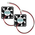 ANVISION 2 упаковка DC 24V 40mm x 10mm бесщеточный охлаждающий вентилятор, двойной мяч подшипник 