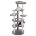 PETEPELA(.te.la) башня для кошки тонкий большой кошка для кошка tower много голова .. модный симпатичный интерьер без изменений лен шнур коготь .. игрушка compact компактный . кошка 