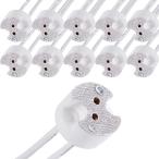 Xiatiaosann LED MR16 GU5.3 �\�P�b�g�A10�� �n���Q�� �����v�d�� �Z���~�b�N �R�l�N�^ ���C�� �A�_�v�^ MR11 G4�A���M CFL �z���_�[ �x�[�X �v���O �R���o�[�^