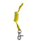 エルエルビースポーツ(LLB SPORTS) コイルコード イエロー S 長さ約21cm カラビナ付