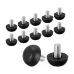 PATIKIL M8 мебель ножек регулировка feto16 шт. комплект 8mm x 1.25 регулировка возможность винтового типа ножек Revell шкаф стол стул для для замены предотвращение скольжения чёрный 