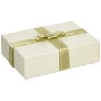 TAKEMEKI подарочная коробка ламе бежевый 15*10.5*H4.5cm Gold лента 