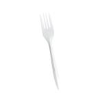 Akkerds フォーク 使い捨て 15.5cm 分解可能 コーンスターチ 食器 使い捨てフォーク 個別包装 100個入 環境保護/安全