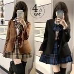 ショッピング入学式 スーツ 女の子 卒業式 スーツ 女の子 入学式 入学祝い 4点セット 中学生 高校生 中高生 大きいサイズ