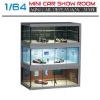 ミニカー ディスプレイケース アクリルケース 模型 ミニカーショールーム 1/64 全3タイプ HB-MCSR | ディスプレイ ケース トミカ ミニカーケース LEDライト