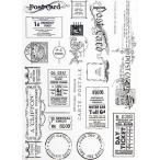 郵便とチケットのコラージュ