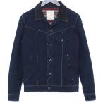 DEETA G-JACKET S размер индиго DTA-902ti- чай e- стеганная куртка Denim G Jean denim