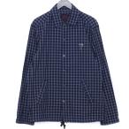 STUSSY COACH JACKET Lサイズ ネイビー ステューシー チェックコーチジャケット check