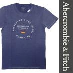 新品 Abercrombie & Fitch S/S T-SHIRT アバクロンビー＆フィッチ 半袖 Tシャツ ネイビー メンズ カットソー ドイツ限定 XS 正規品 (E2518-AFT0010)