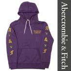 新品 Abercrombie & Fitch PULL OVER SWEAT PARKA アバクロンビー&フィッチ パーカー パープル プルオーバー スウェット 裏起毛 XS 正規品 (I2519-AFT0001)