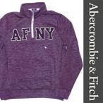 新品 Abercrombie & Fitch HALFZIP SWEAT アバクロンビー＆フィッチ スウェット マルーン エンジ ハーフジップ 正規品 (L0816-AFT0004)