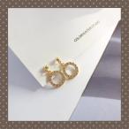 Yahoo! Yahoo!ショッピング(ヤフー ショッピング)レディースピアス シンプル かわいい プレゼント 人気 キャッチ アクセサリー 誕生日 シンプル ゴージャス サークルモチーフ ジルコニアダイヤ ゴールド