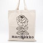 マリメッコ marimekko トートバッグ オフホワイト×ブラック Vankka Vihkiruusu Placement Kioski bag 094179 890 北欧 フィンランド