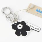 ショッピングマリメッコ マリメッコ marimekko キーチェーン ブラック×オフホワイト Aallokas Unikko Kioski key chain 095326 910 北欧 フィンランド