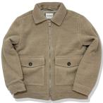 ALCOTT （アルコット）イタリア メンズ 4ポケット 裏キルティング メルトンジップジャケット 防寒 綺麗め