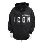ディースクエアード メンズ ナイロン ウィンドブレーカー D2 DSQUARED2 BE ICON CARGO WINDBREAK オーバーサイズ ジップアップパーカー