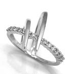 KARATI /ka защелка diamond булавка кольцо для ключей K18WG 0.17ct 4 номер кольцо бриллиант подарок 