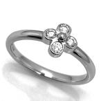 TIFFANY&amp;Co./ティファニー　フラワーレース ダイヤリング　Pt950　9号　指輪　ダイヤモンド　花　ベゼルセット　プレゼント