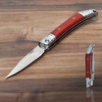 ポケットナイフ 折り畳み 折りたたみ 小型 ミニ ナイフ おしゃれ 木製 ハンドル 携帯 キャンプ アウトドア