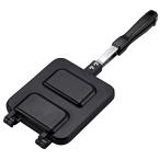 キャプテンスタッグ(CAPTAIN STAG) ホットサンドメーカー ホットサンドトースター ハーフ&ハーフ キャストアルミ ふっ素樹脂加工 直火 UG-3083