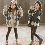  tops вязаный кардиган девочка Kids детский девушки . какой . рисунок zonchi-ko-ti gun весна одежда длинный рукав осень одежда зима одежда a-ga il передний открытие вязаный свитер теплый 