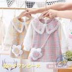  Kids круг воротник длинный рукав One-piece be Be-1 pi проверка ребенок одежда ребенок девочка zonchi- модный симпатичный симпатичный "Семь, пять, три" входить . тип входить . тип .. тип свадьба презентация 