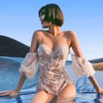 水着 レディース 大人 体型カバー 着痩せ 旅行 おしゃれ 高見え 可愛い レース ioso オールインワン セクシー プール みずぎ 海外旅行 夏休み